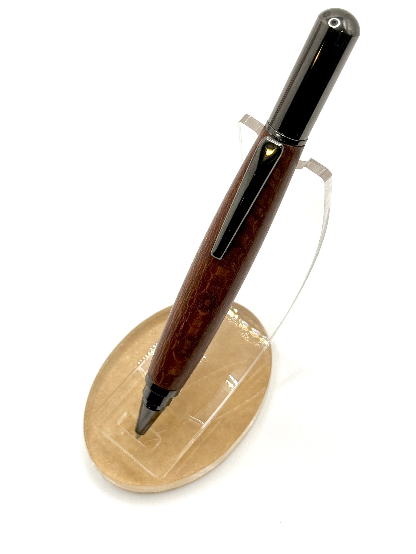 Leopardwood Rollester Rollerball Pen (Gun Metal)