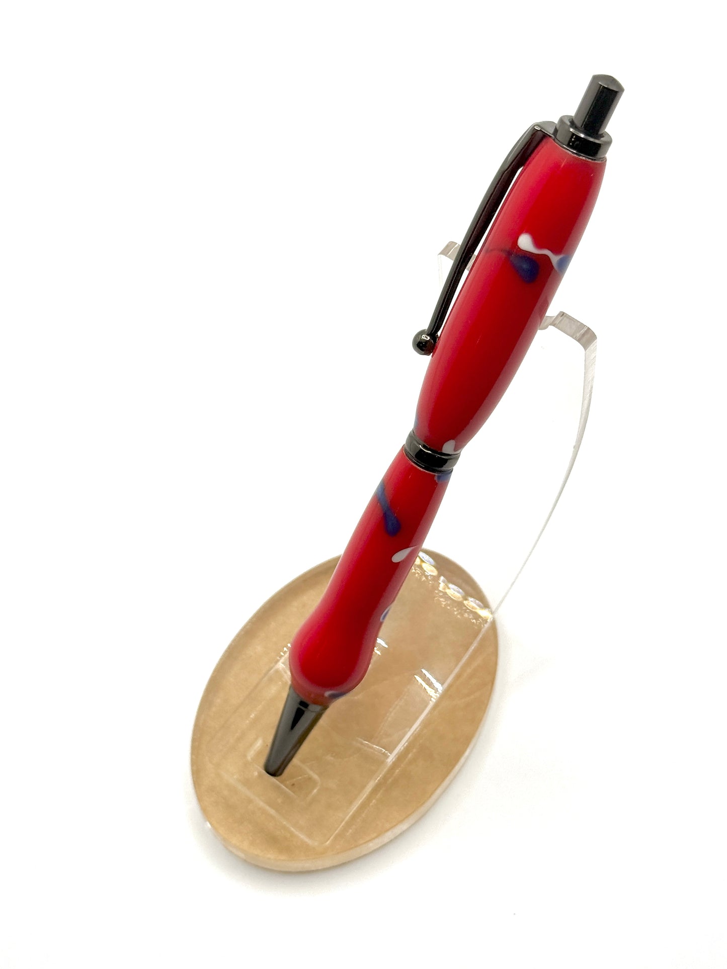 Acrylic Signature Slimline Ballpoint Click Pen (Gun Metal)