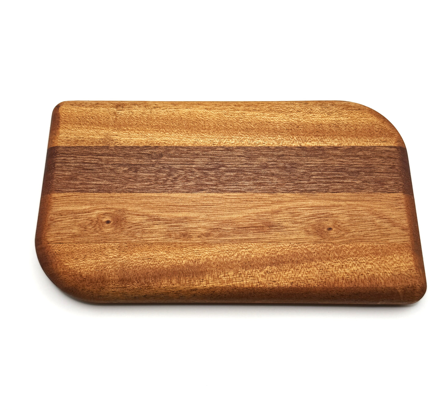 Handcrafted Wood Cutting Board, Utensil Rest - Sapele