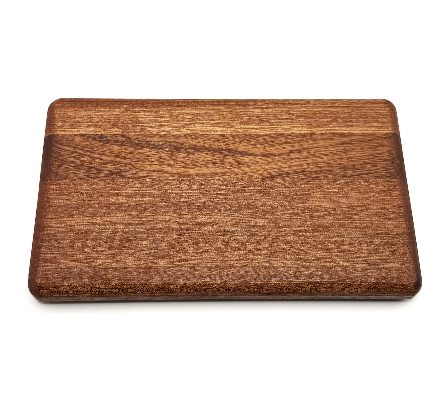 Handcrafted Wood Cutting Board, Utensil Rest - Sapele
