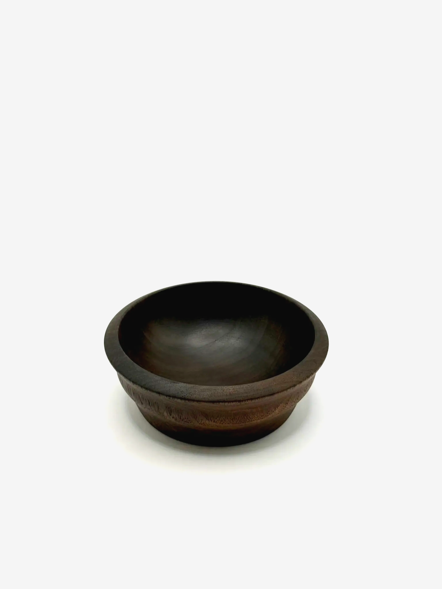 Handcrafted Dark Walnut Bowl (Food-Safe)
