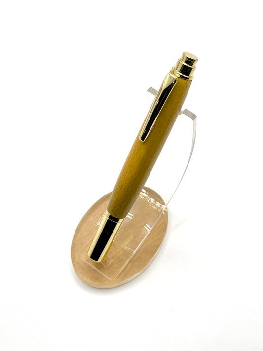 Yellowheart Wood Rollester Rollerball Pen (Gold)