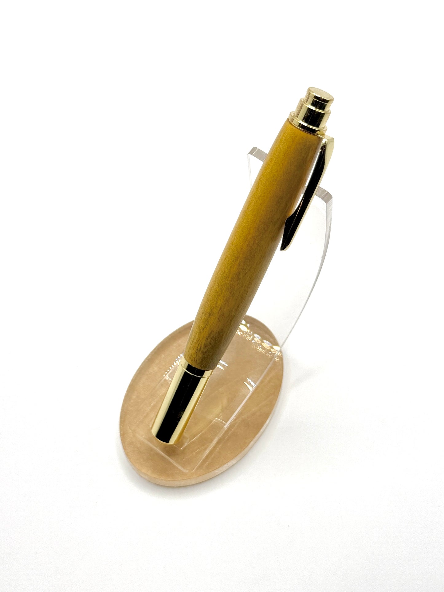 Yellowheart Wood Rollester Rollerball Pen (Gold)
