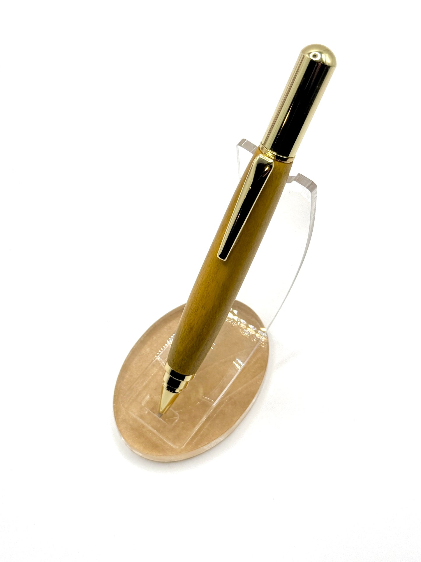 Yellowheart Wood Rollester Rollerball Pen (Gold)