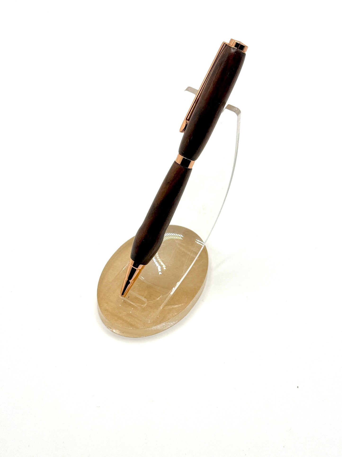 Bolivian Rosewood Signature Slimline Ballpoint Pen (Rose Gold)