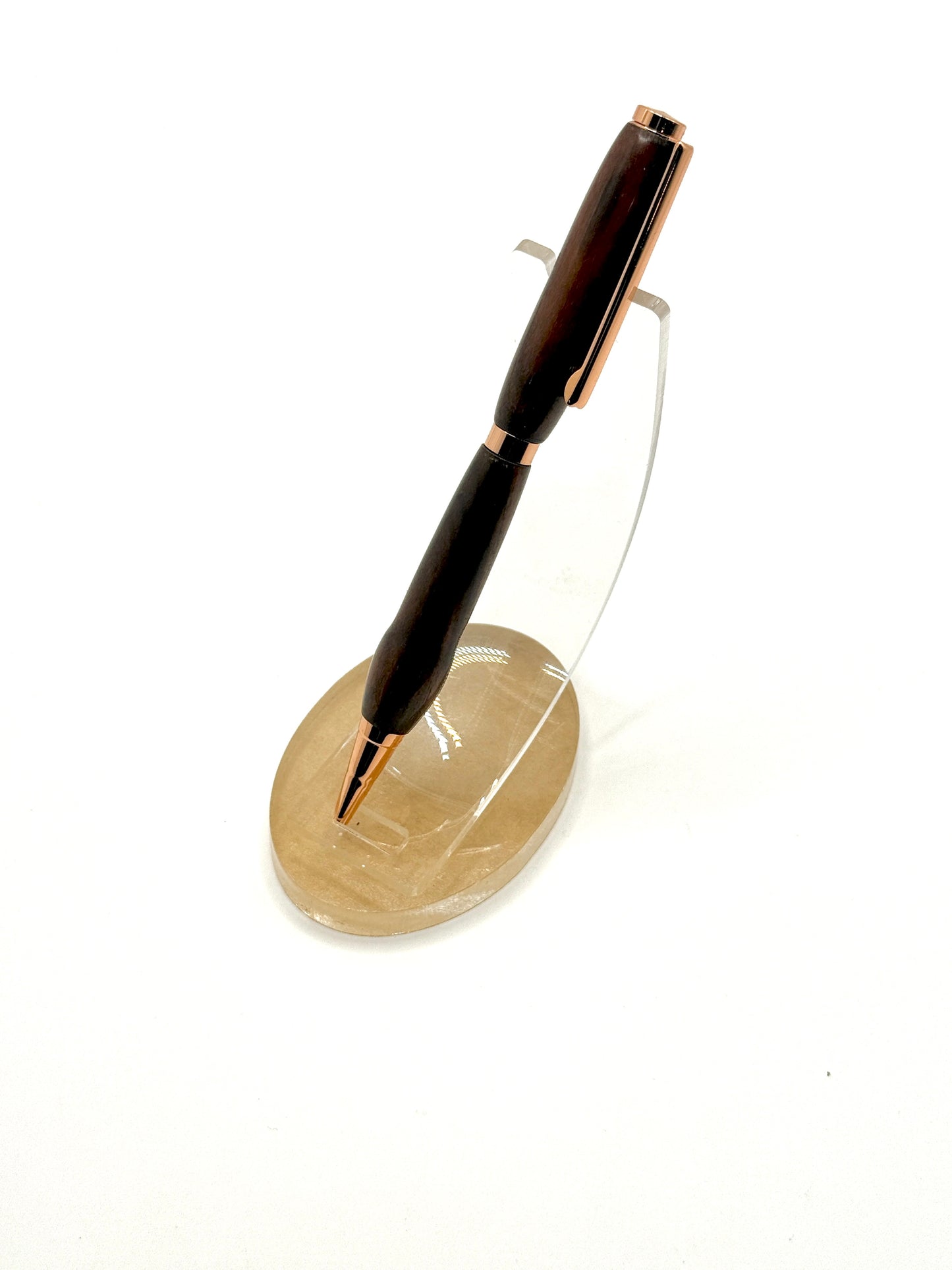 Bolivian Rosewood Signature Slimline Ballpoint Pen (Rose Gold)