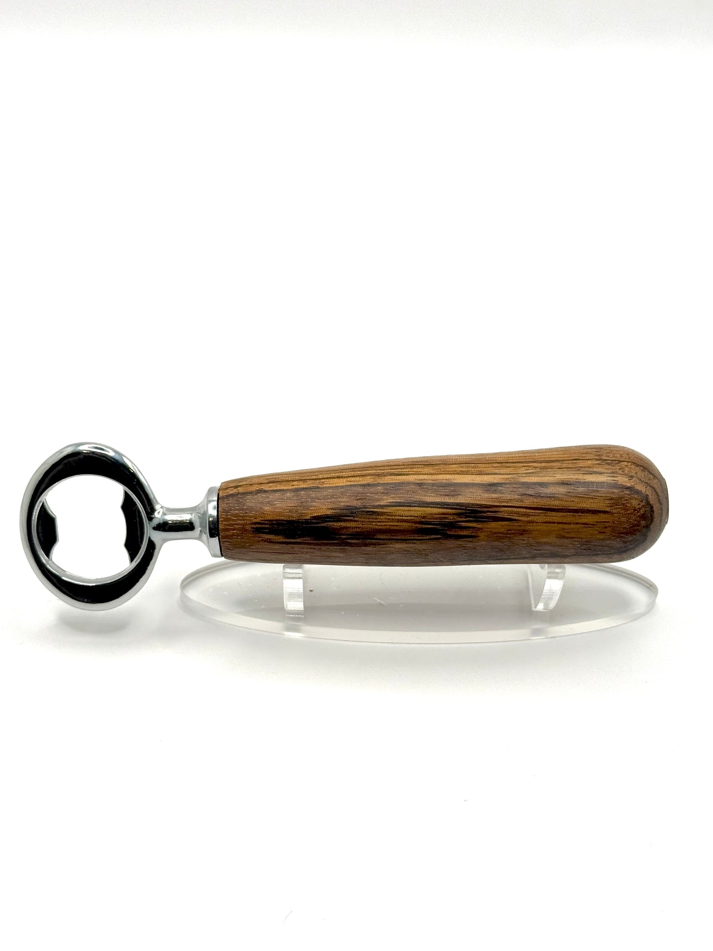 Zebrawood Bottle Opener (Chrome)