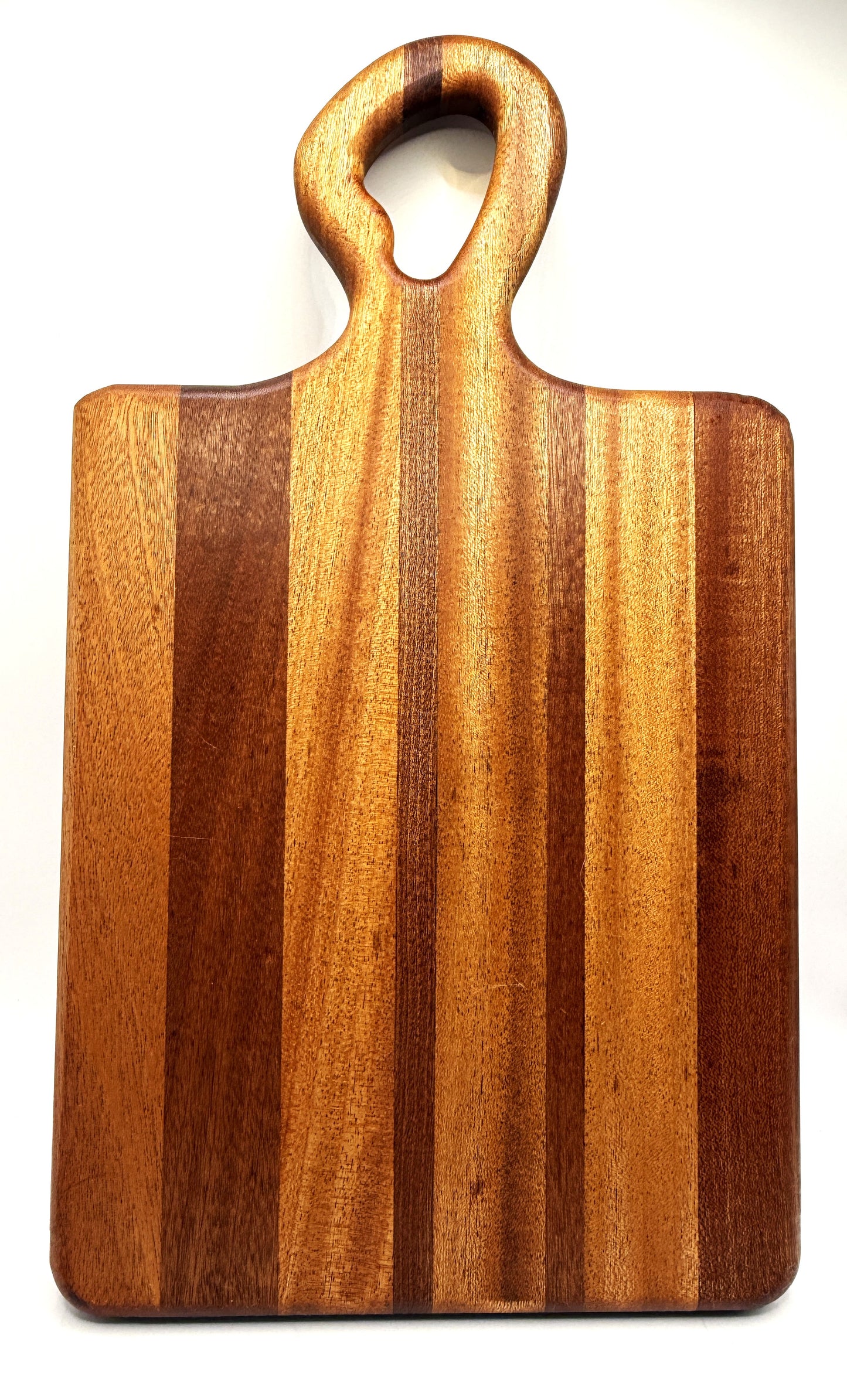 Handcrafted Wood Charcuterie Board, Cutting Board - Sapele, Mahogany