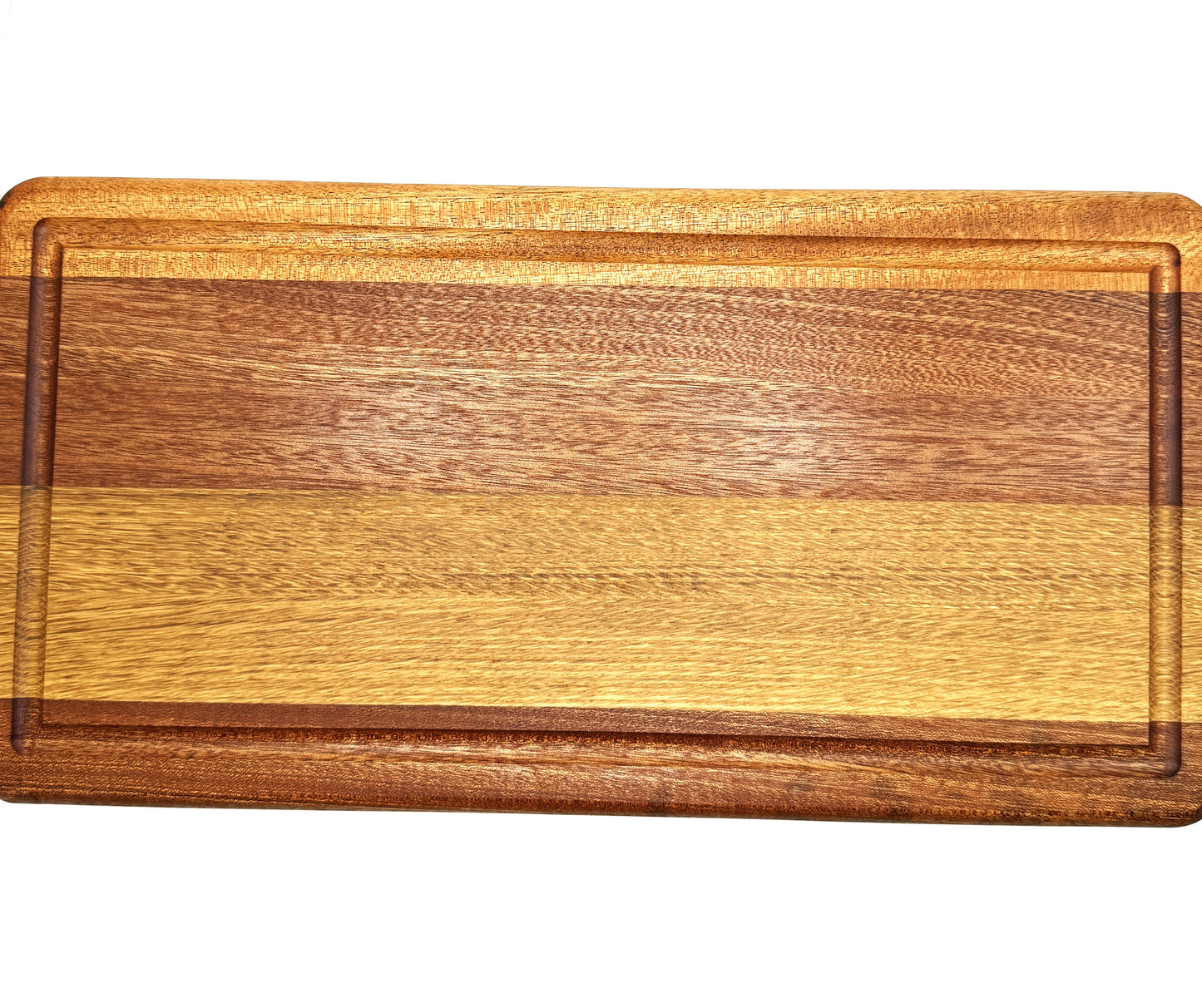 Handcrafted Wood Cutting Board, Charcuterie Board - Sapele, Oak