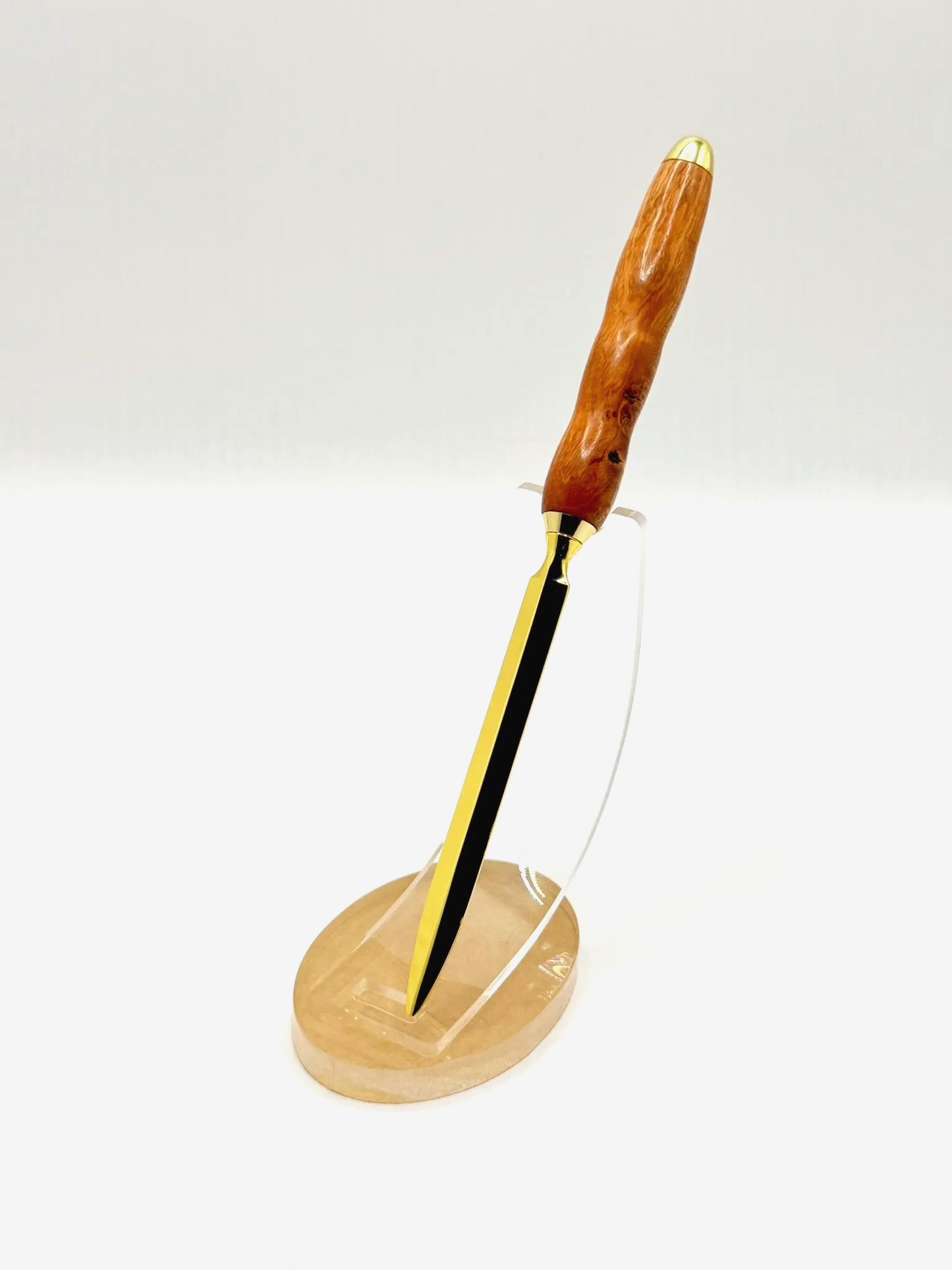 Cherry Wood Letter Opener (Gold)