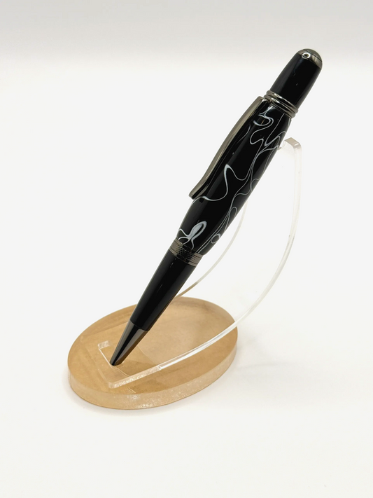 Acrylic Medium-Body Ballpoint Twist Pen (Gun Metal)