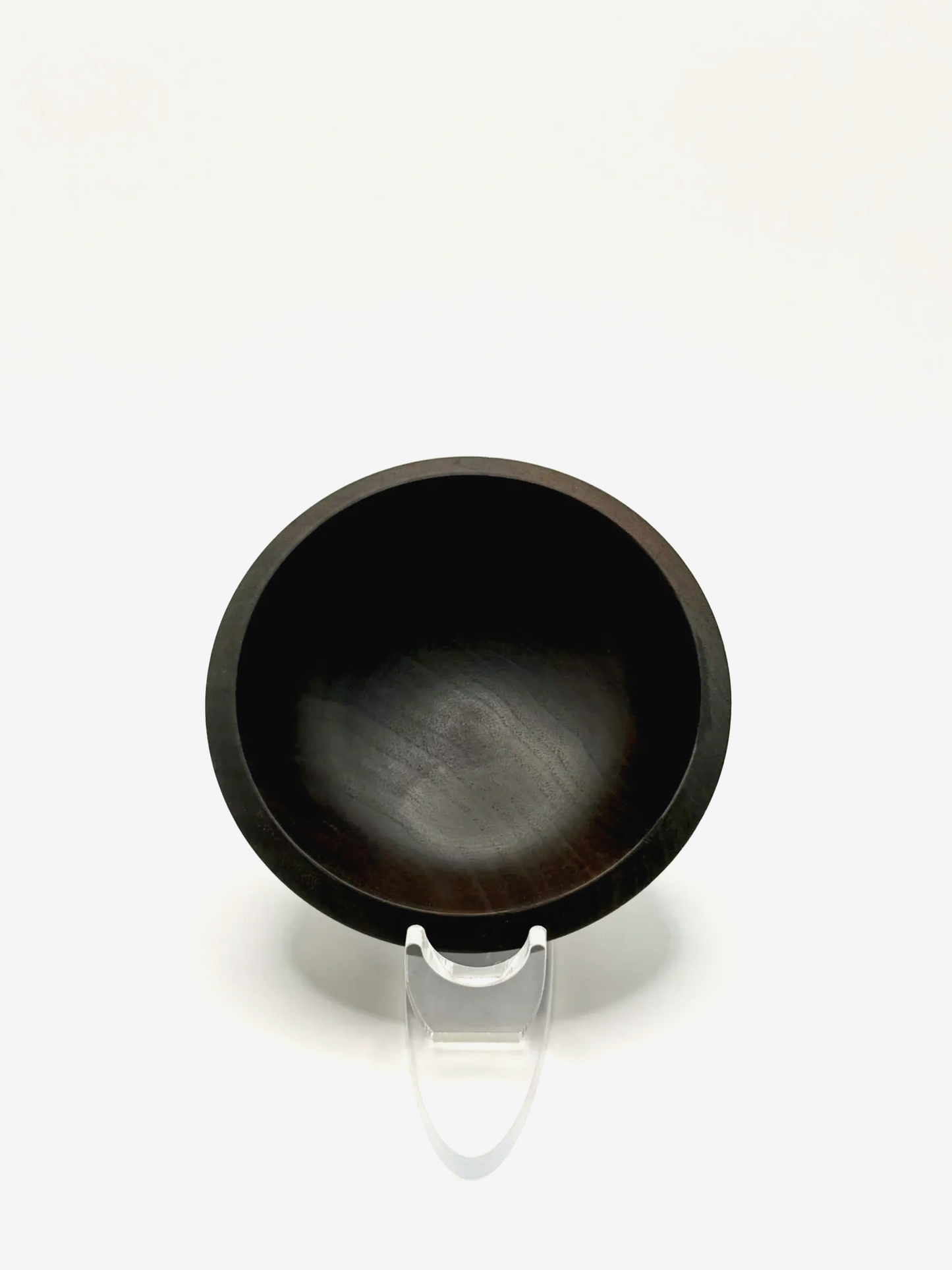 Handcrafted Dark Walnut Bowl (Food-Safe)