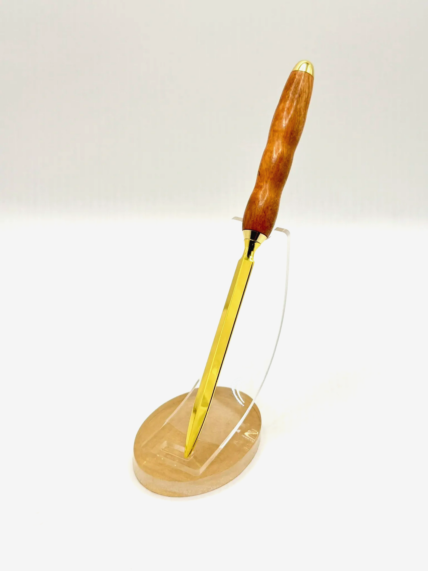 Cherry Wood Letter Opener (Gold)